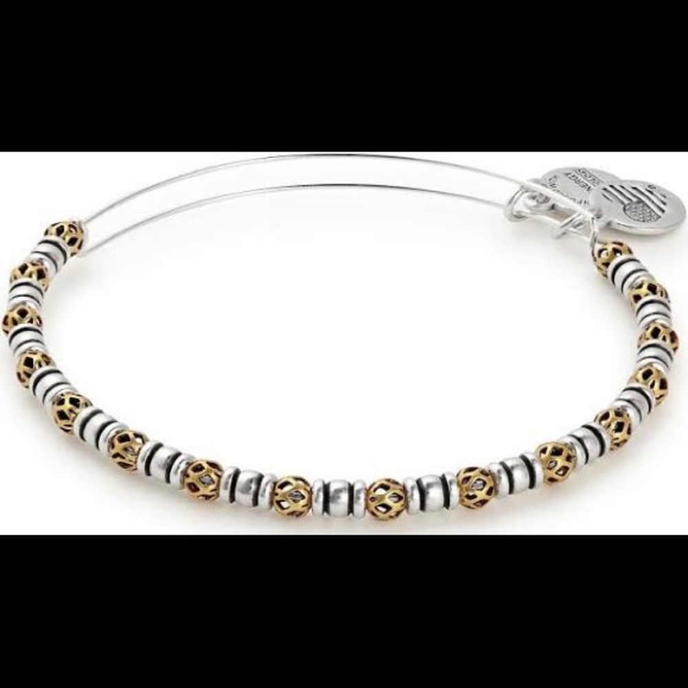 NWT - Alex and Ani Orbit Two Tone Beaded Bangle